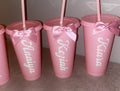 Pink Personalised Cold Cups 24oz