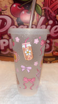 Girly Bows 24oz Cold Cup