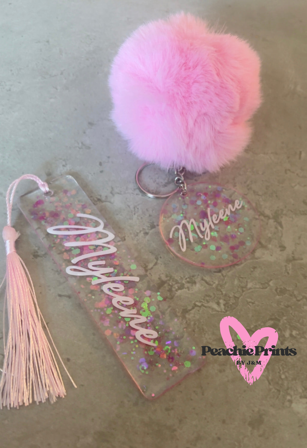 Pom Pom Keyring & Bookmark Set ✨