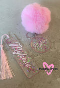 Pom Pom Keyring & Bookmark Set ✨
