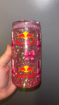 Redbull Bows 16oz Snowglobe Tumbler