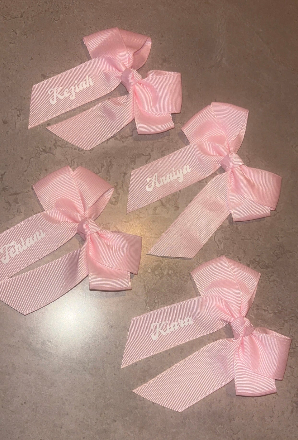Personalised Pamper Party Hair Bows