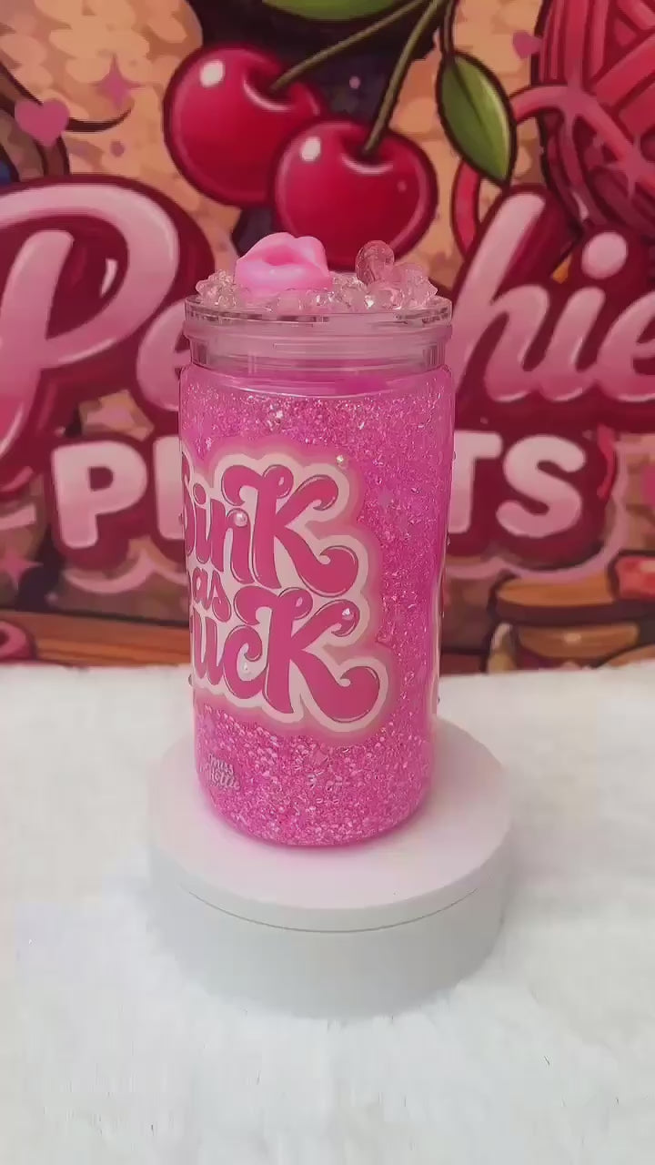 Pink as F*ck Snowglobe Tumbler
