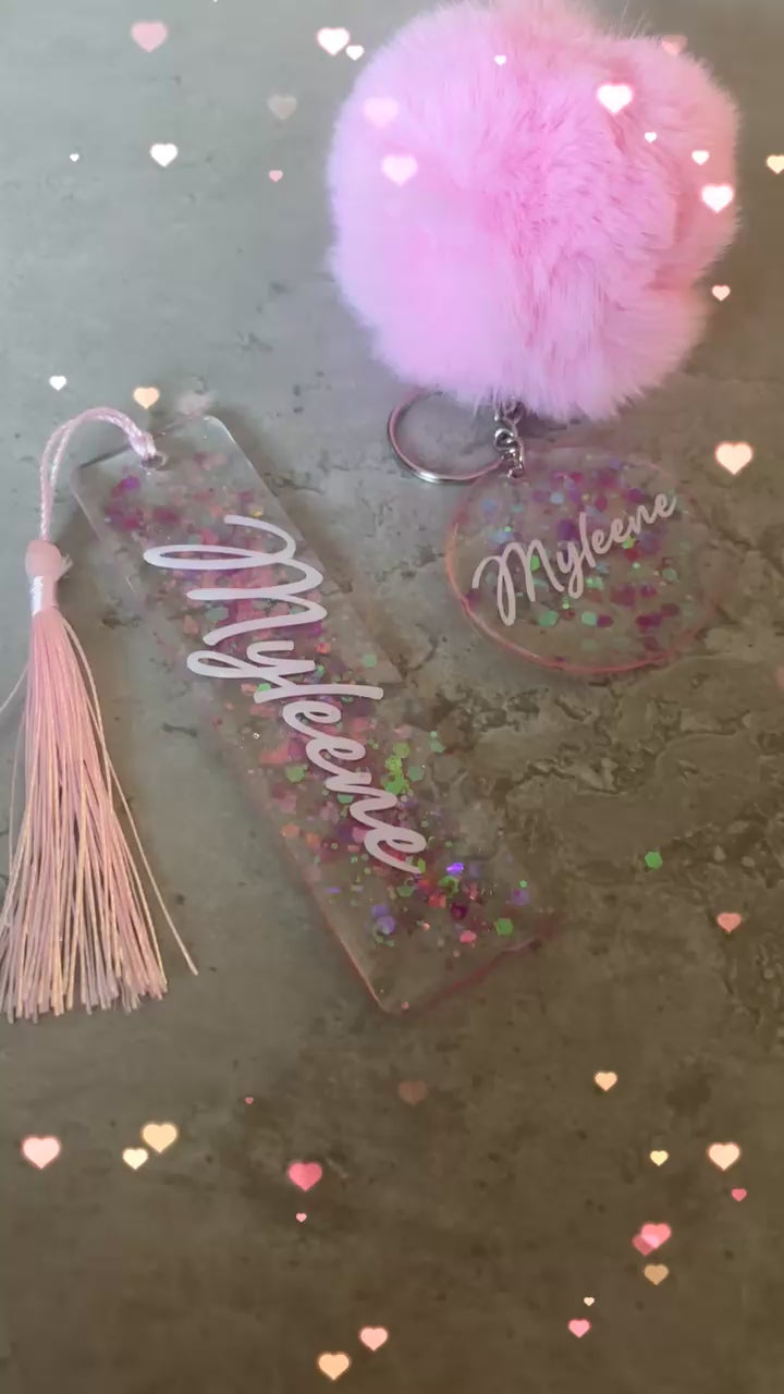 Pom Pom Keyring & Bookmark Set ✨